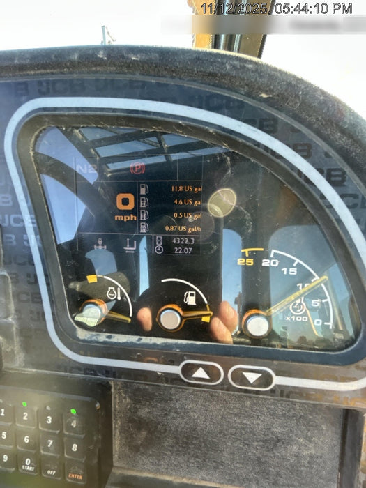 2018 JCB 512-56 JCB 512-56 Telehandler 74 HP w/CAB/HVAC, Beacon, Worklights, Semi Solids Tires, 72" Carriage/Forks