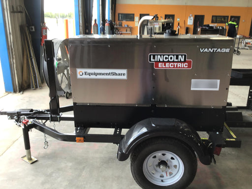 2019 Lincoln Electric Vantage 322 Ready-Pak 3, Two Wheel Trailer, Fender and Light Kit, Cable Rack