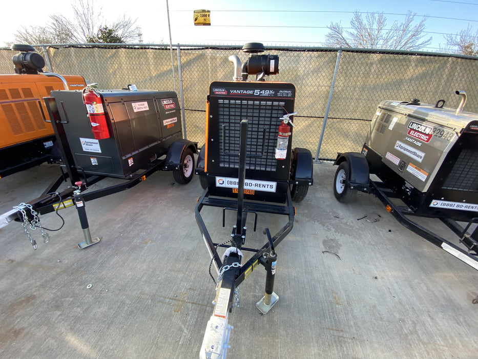 2021 Lincoln Electric Vantage 549X Ready Pak 3, ORANGE (includes trailer, cable rack, fender light kit)