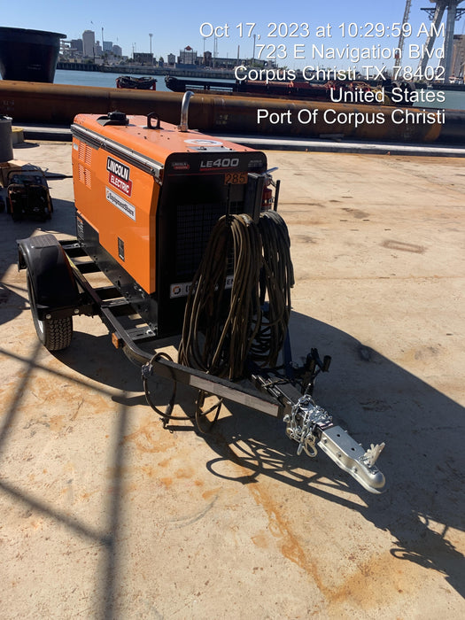 2022 Lincoln Electric LE400 Kubota V1505, Trlr, Cable Rack, Light Kit, ES Decals, T3
