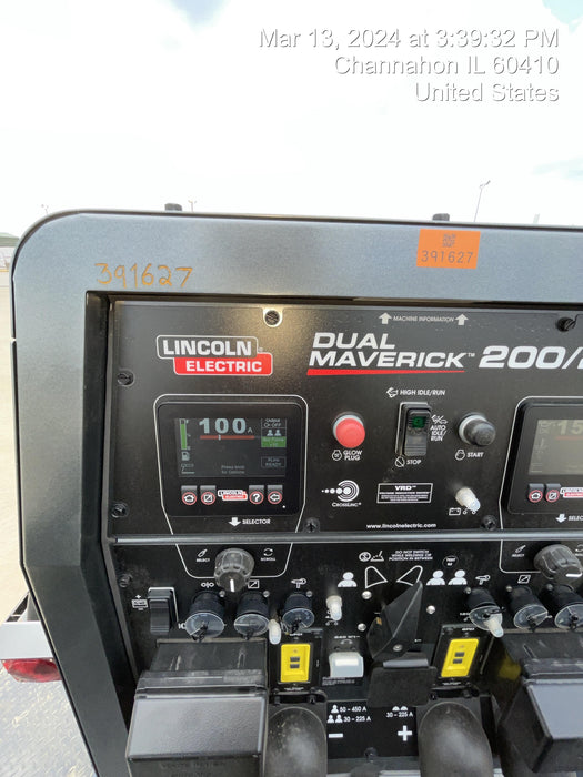 2024 Lincoln Electric Dual Maverick 200/200X Ready Pak 3, Includes Trailer, Cable Rack, Fender Light Kit K4382-1-RP3