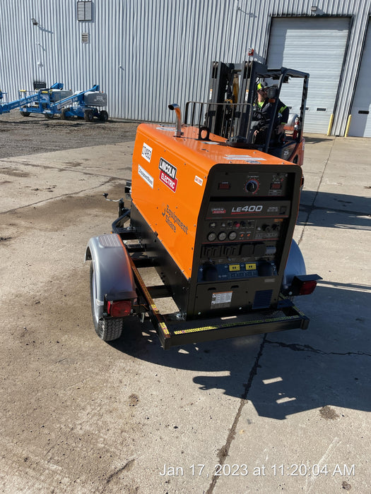 2022 Lincoln Electric LE400 Kubota V1505, Trlr, Cable Rack, Light Kit, ES Decals, T3