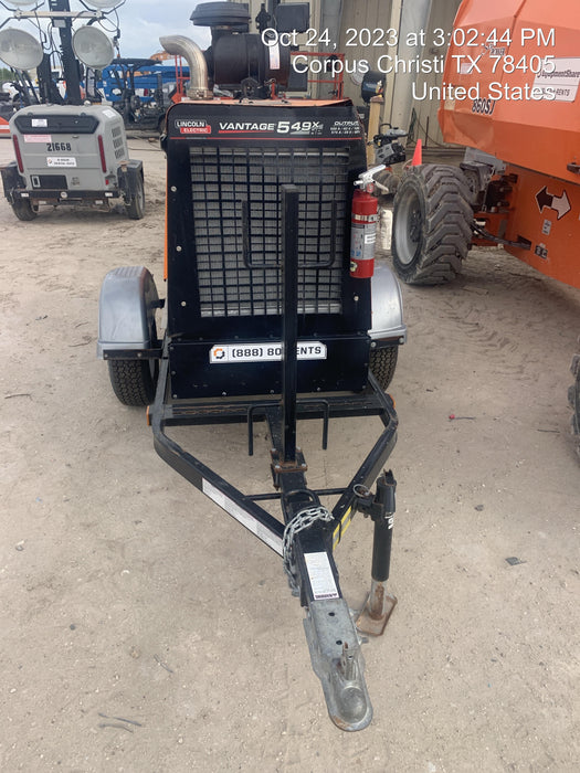 2022 Lincoln Electric Vantage 549X Crosslink Technology, Trailer Mounted, ES Decals, T3