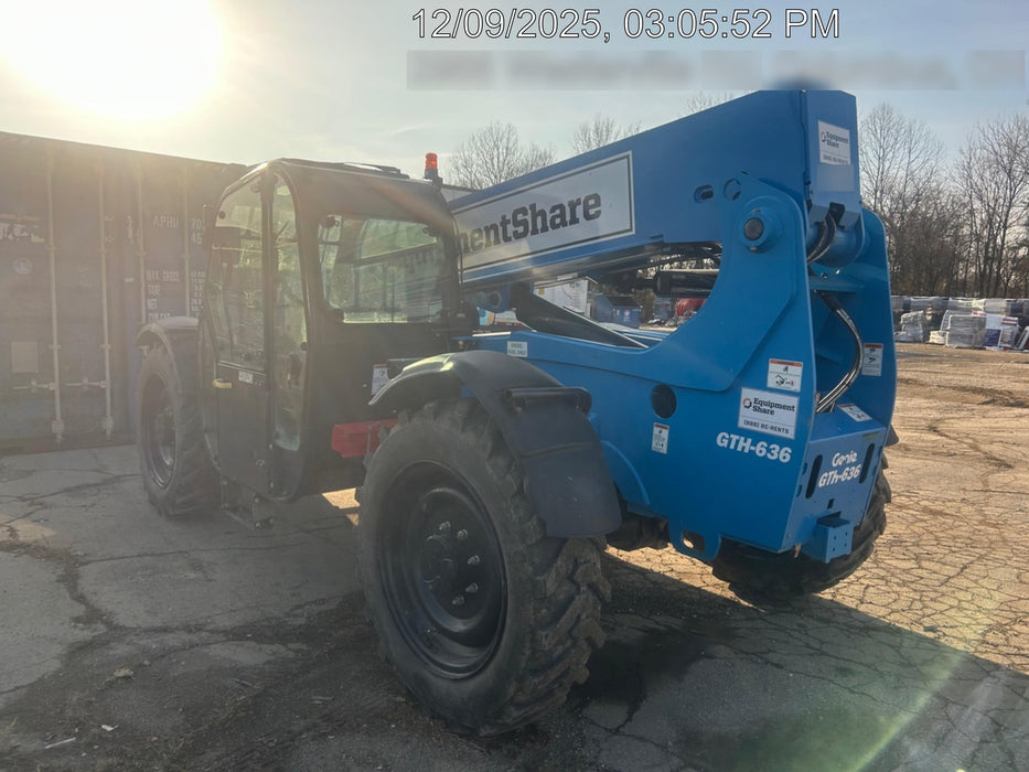 2020 Genie GTH-636 Cab/Heat/Air, Solid Tires, Work Lights, Beacon, Aux Hydraulics, Back up Alarm