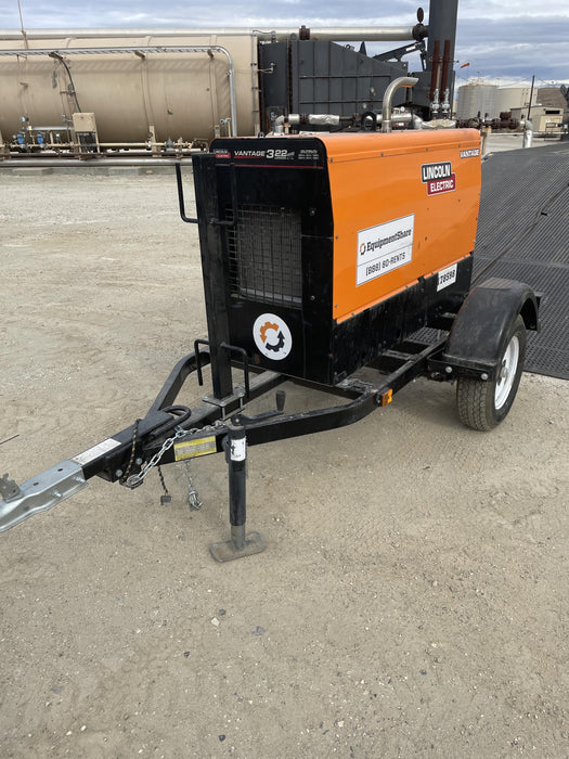 2021 Lincoln Electric Vantage 322 Vantage 322 Ready Pak 3 w/ Decals, ORANGE (includes trailer, cable rack, fender light kit) NO Telematics