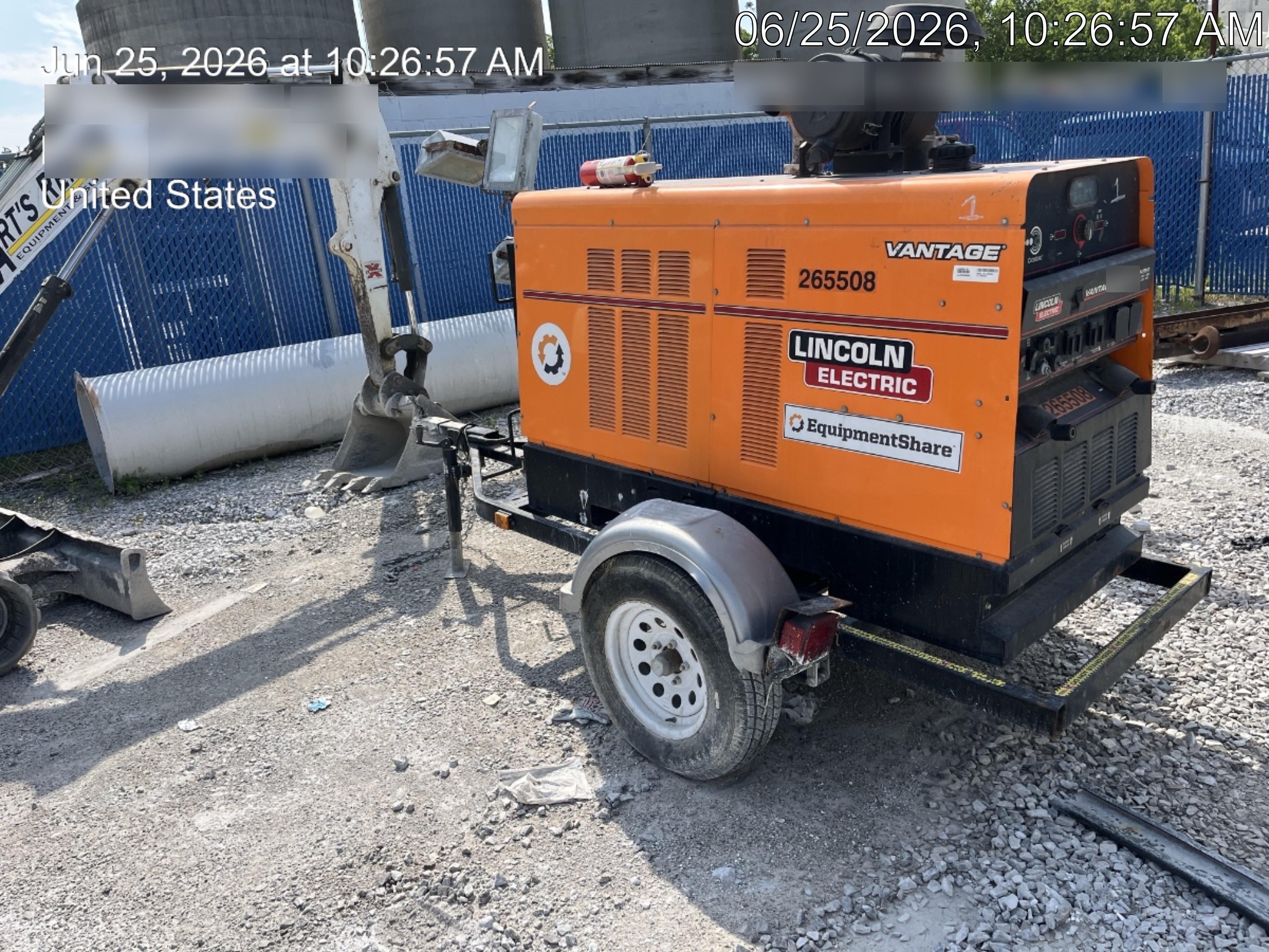 2022 Lincoln Electric Vantage 549X Crosslink Technology, Trailer Mounted, ES Decals, T3