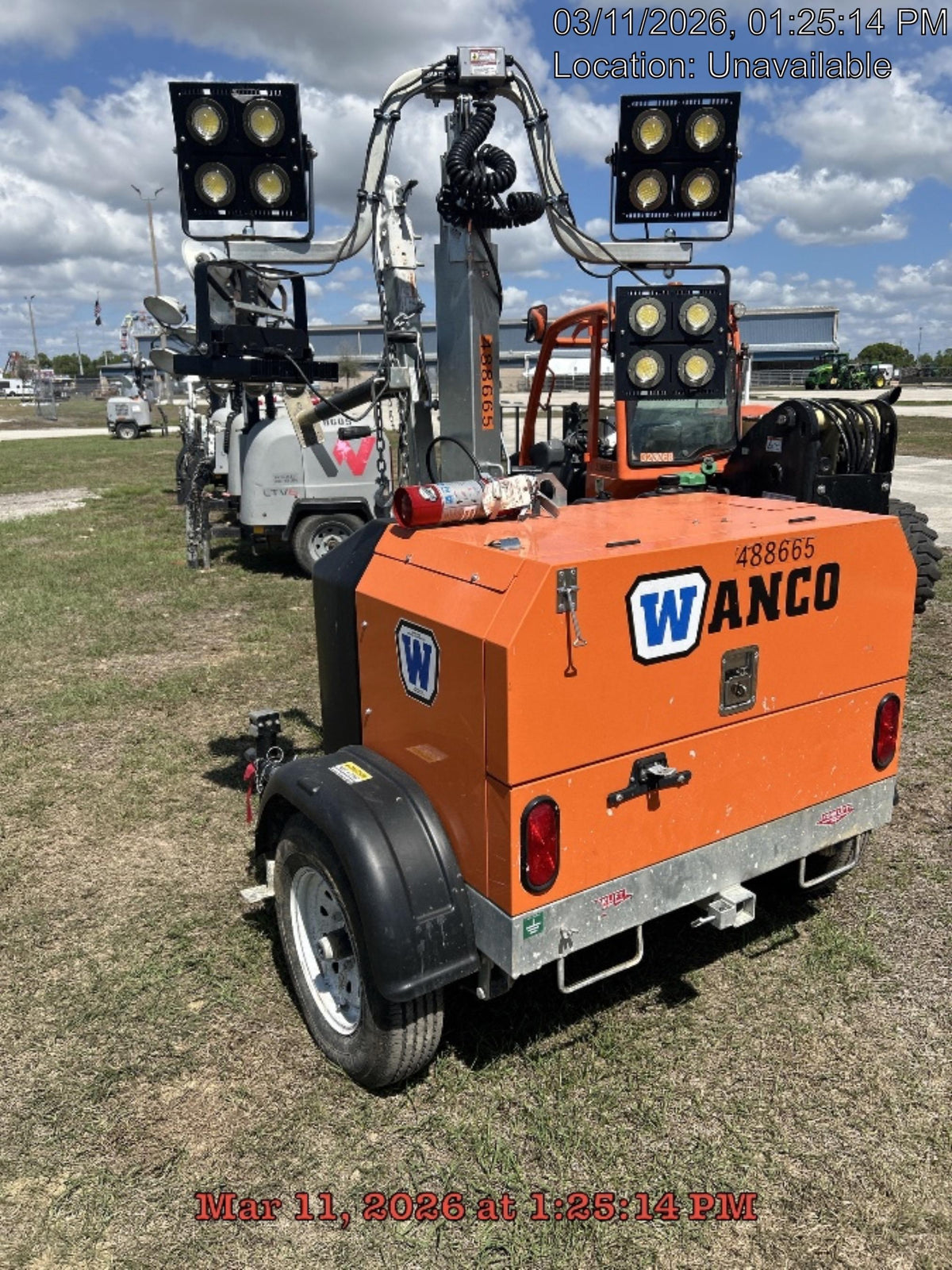 2025 Wanco WLTT-4MM4K Diesel, Mitsubishi L2E, 9.0HP @1800 rpm, Deep Sea Controller, Shore Power Plug, Auto Start, (4) 350W LED Floodlights, 4kW Generator, 60 Gal Fuel Tank, 2" Ball, T3