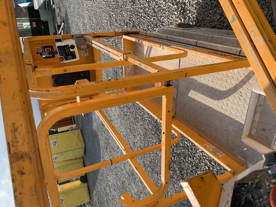 Custom Equipment HB-1430 <ul>
 <li>Hy-Brid Scissor Lift</li>
  <li>Platform capacity up to 670 lbs.</li>
  <li>Working height up to 20 ft</li>
  <li>Weighs under 1,700 lbs.</li>
  <li>Non-marking wheels </li>
</ul>