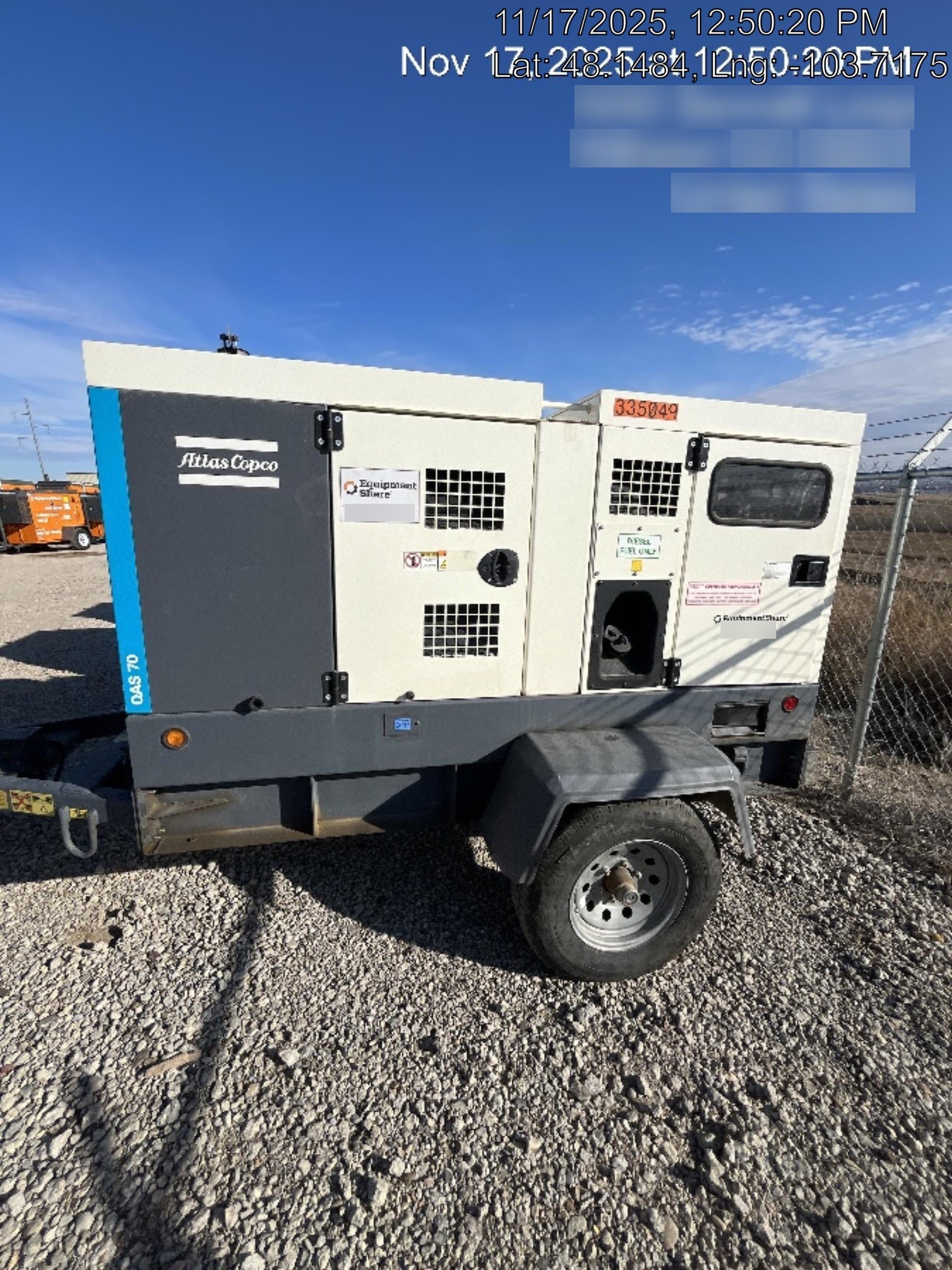2023 ATLAS COPCO QAS 70