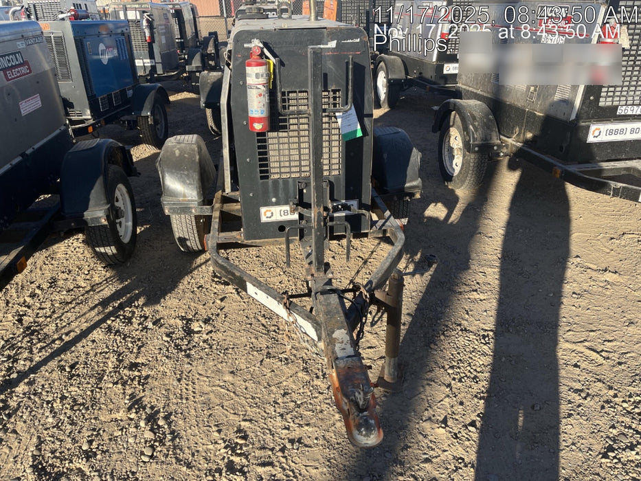 2019 Lincoln Electric Vantage 322 Ready-Pak 3, Two Wheel Trailer, Fender and Light Kit, Cable Rack