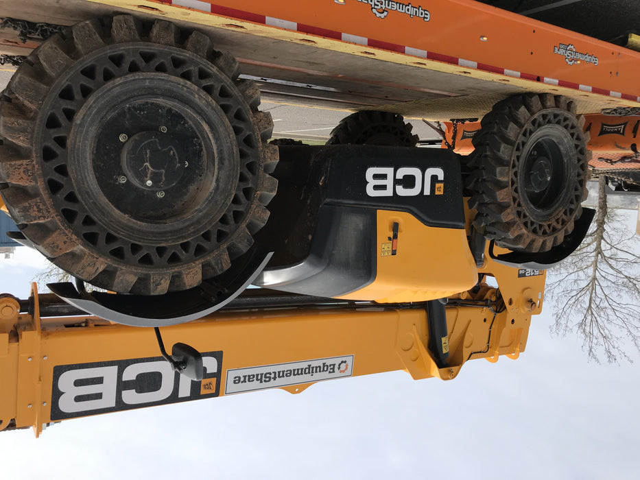 2019 JCB 512-56 Canopy, 109 HP, Solid Tires, STD Worklight, Beacon, Aux Hydraulics, Lifting Eye, Back up Alarm w/66" Carriage/60" Forks