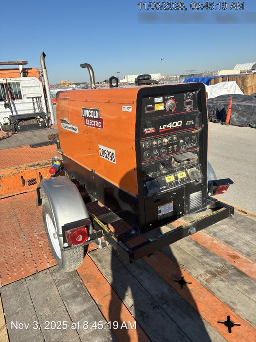 2022 Lincoln Electric LE400 Kubota V1505, Trlr, Cable Rack, Light Kit, ES Decals, T3