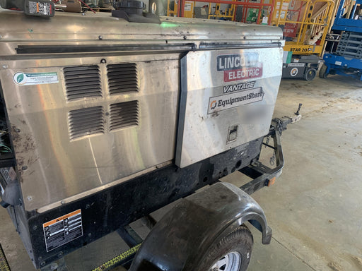 2019 Lincoln Electric Vantage 322 Ready-Pak 3, Two Wheel Trailer, Fender and Light Kit, Cable Rack