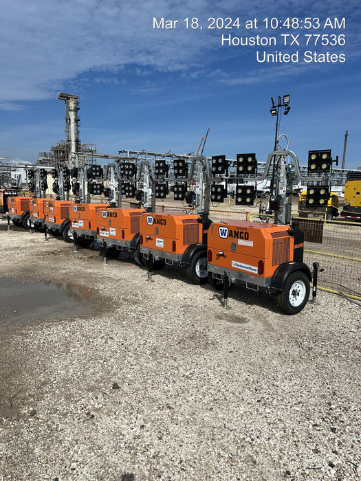 2024 Wanco WLTT-4MM4K Diesel, Deep Sea Controller, Shore Power Plug, Auto Start, (4) 350W LED Floodlights, 4kW Generator, 60 Gal Fuel Tank, 2" Ball, T3