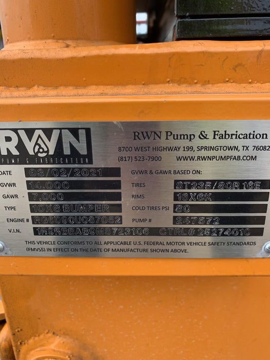 2021 CORNELL 8NHTA-SRP-EM18DB-1