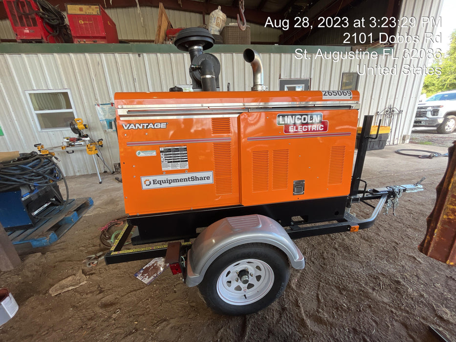 2022 Lincoln Electric Vantage 549X Crosslink Technology, Trailer Mounted, ES Decals, T3