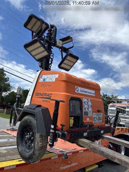 2024 Generac MLT2 Diesel, Flex Switch 120V Input, Powerzone Controller, 
(4) 320W LED Lights, 4kW Generator, 39.9 Gal Fuel Tank, 2" Ball, T3