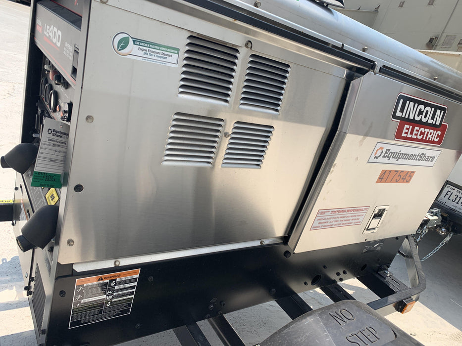 2024 Lincoln Electric LE400 Kubota V1505, Trlr, Cable Rack, Light Kit, ES Decals, T3