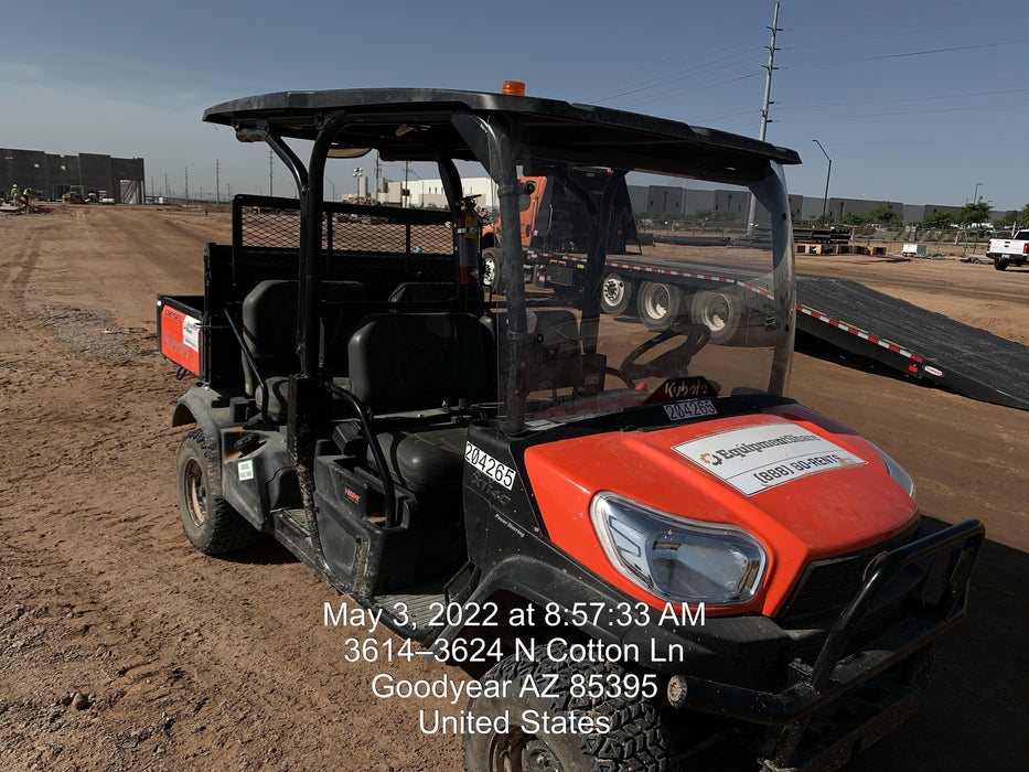 2022 Kubota RTV-X1140W-H Plastic Canopy, Windshield Acrylic Clear, LED Strobe Light, Wire Harness Kit, Back up Alarm