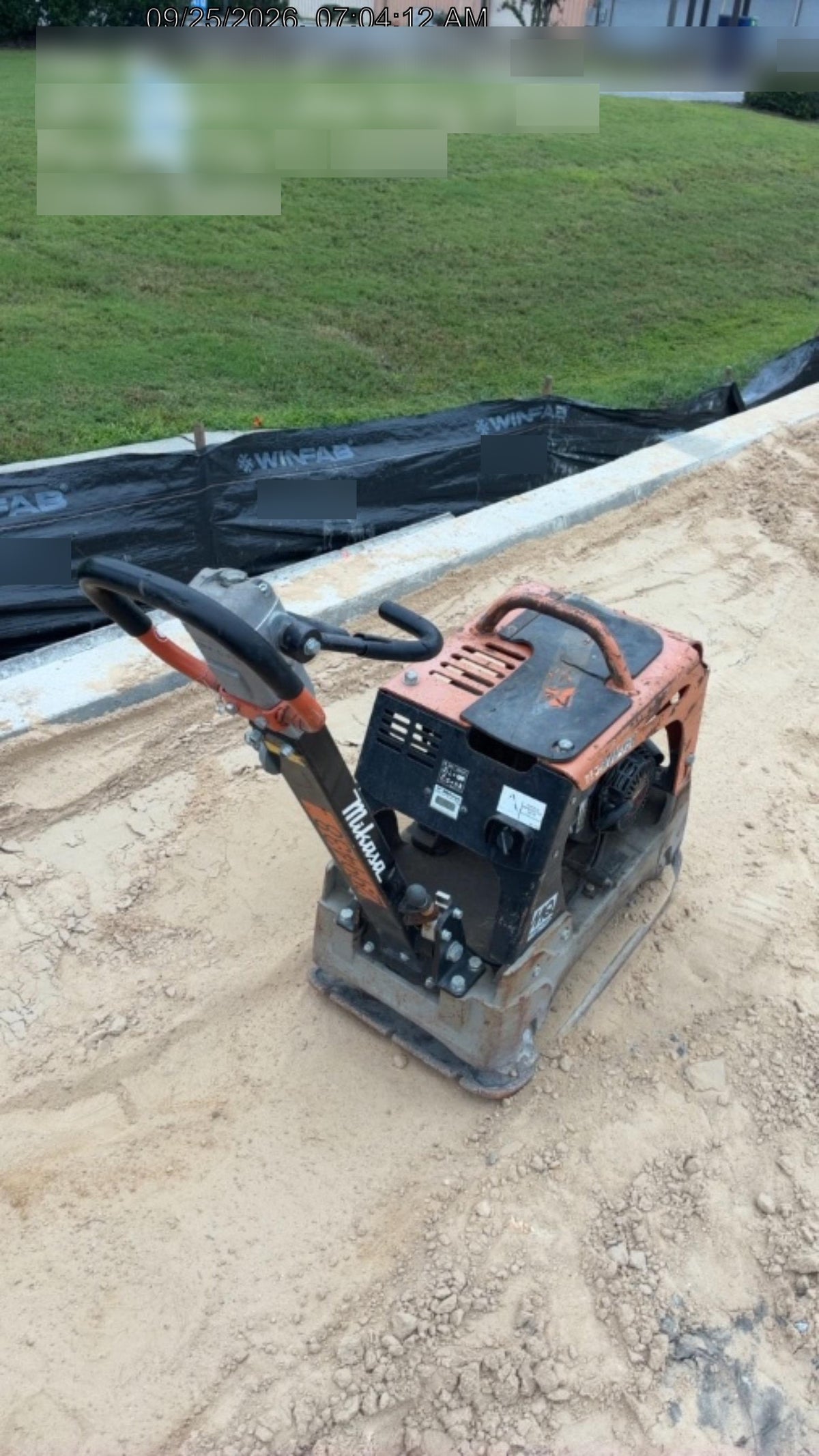 2023 Multiquip MVH158 Honda GX200, 17" Plate, Gas