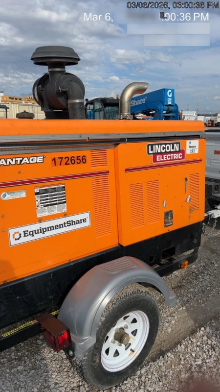 2021 Lincoln Electric Vantage 549X Ready Pak 3, ORANGE (includes trailer, cable rack, fender light kit)