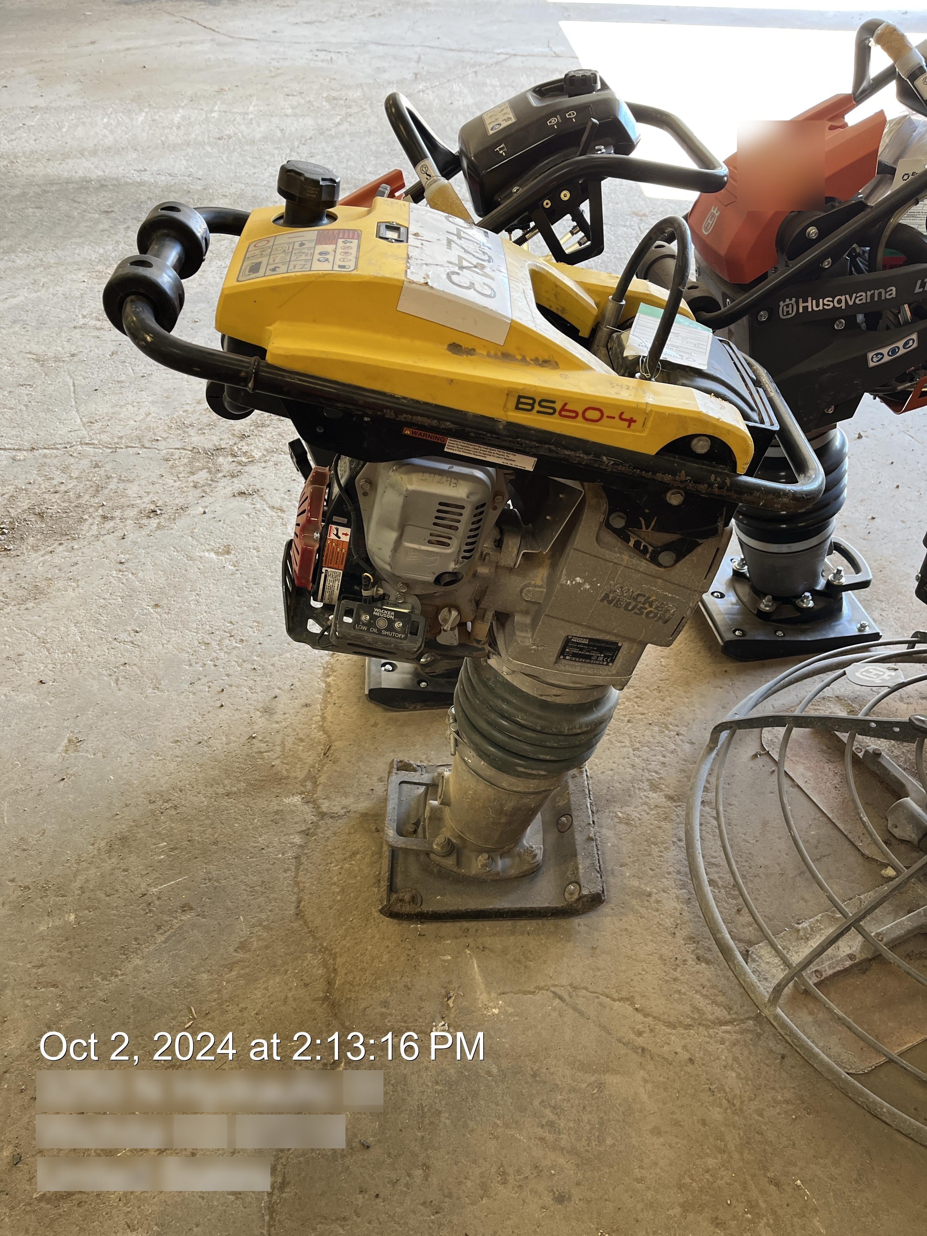 2019 WACKER NEUSON BS60-4As
