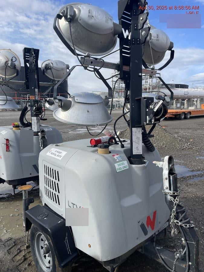 2018 Wacker Neuson LTV6L-MH Wacker Neuson LTV6L Mobile Light Tower w/Fuel Level Sensor Installed
