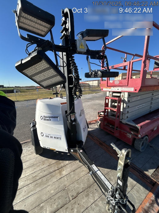 2024 Generac MLT2 Diesel, Flex Switch 120V Input, Powerzone Controller, 
(4) 320W LED Lights, 4kW Generator, 39.9 Gal Fuel Tank, 2" Ball, T3