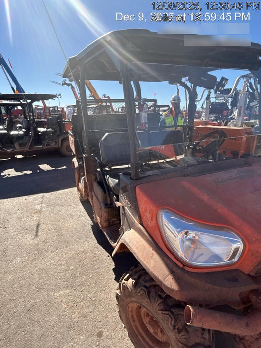 2022 Kubota RTV-X1140W-H Plastic Canopy, Windshield Acrylic Clear, LED Strobe Light, Wire Harness Kit, Back up Alarm