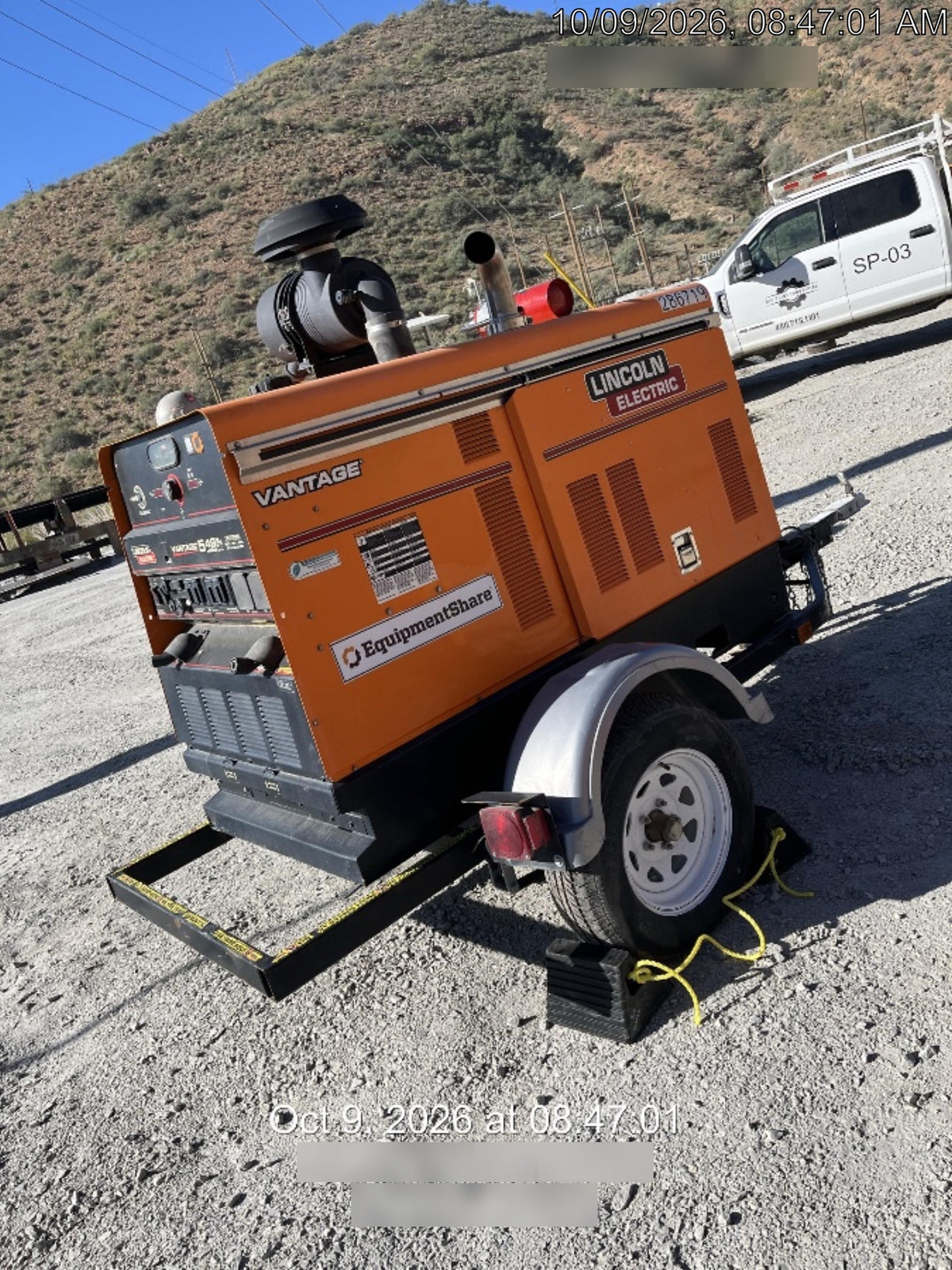2022 Lincoln Electric Vantage 549X Crosslink Technology, Trailer Mounted, ES Decals, T3