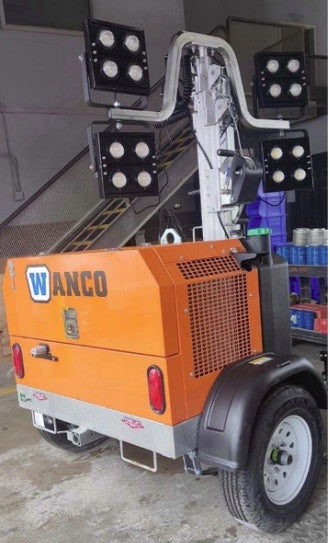 2023 Wanco WLTT-4MM4K Diesel, Deep Sea Controller, Shore Power Plug, Auto Start, (4) 350W LED Floodlights, 4kW Generator, 60 Gal Fuel Tank, 2" Ball, T3