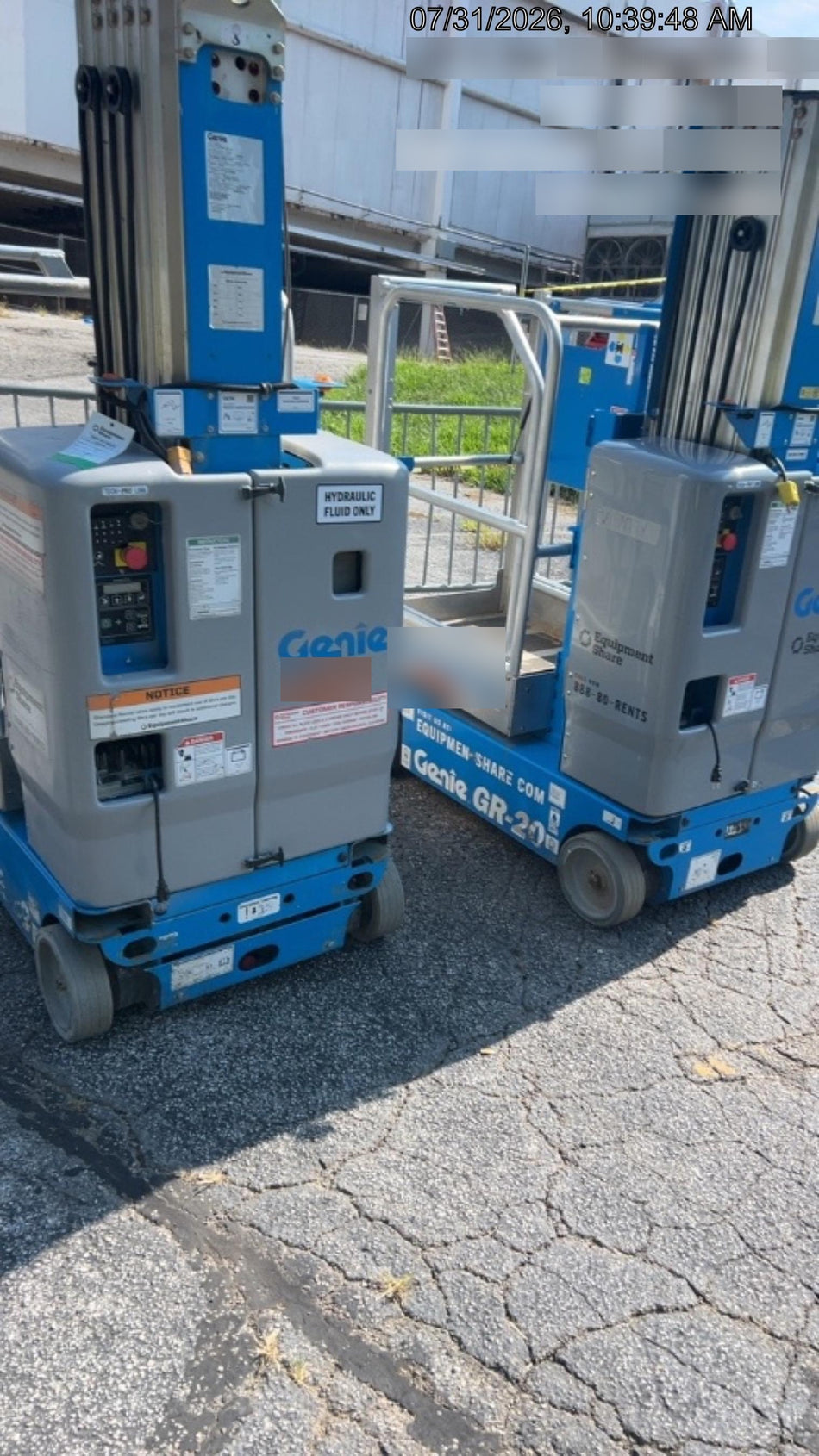 2019 GENIE GR-20
