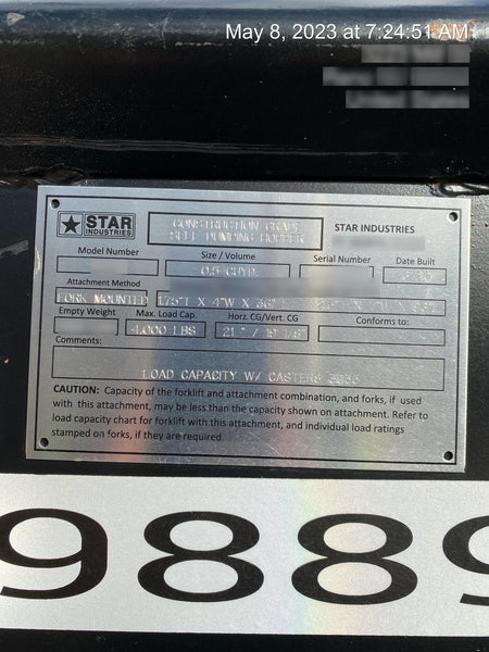 2020 STAR INDUSTRIES 1805N Hopper