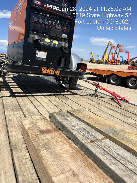 2022 Lincoln Electric LE400 Kubota V1505, Trlr, Cable Rack, Light Kit, ES Decals, T3