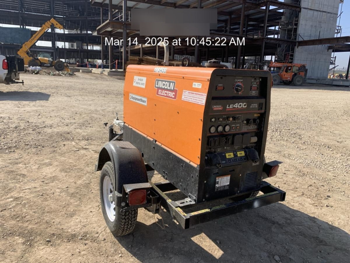 2022 Lincoln Electric LE400 Kubota V1505, Trlr, Cable Rack, Light Kit, ES Decals, T3