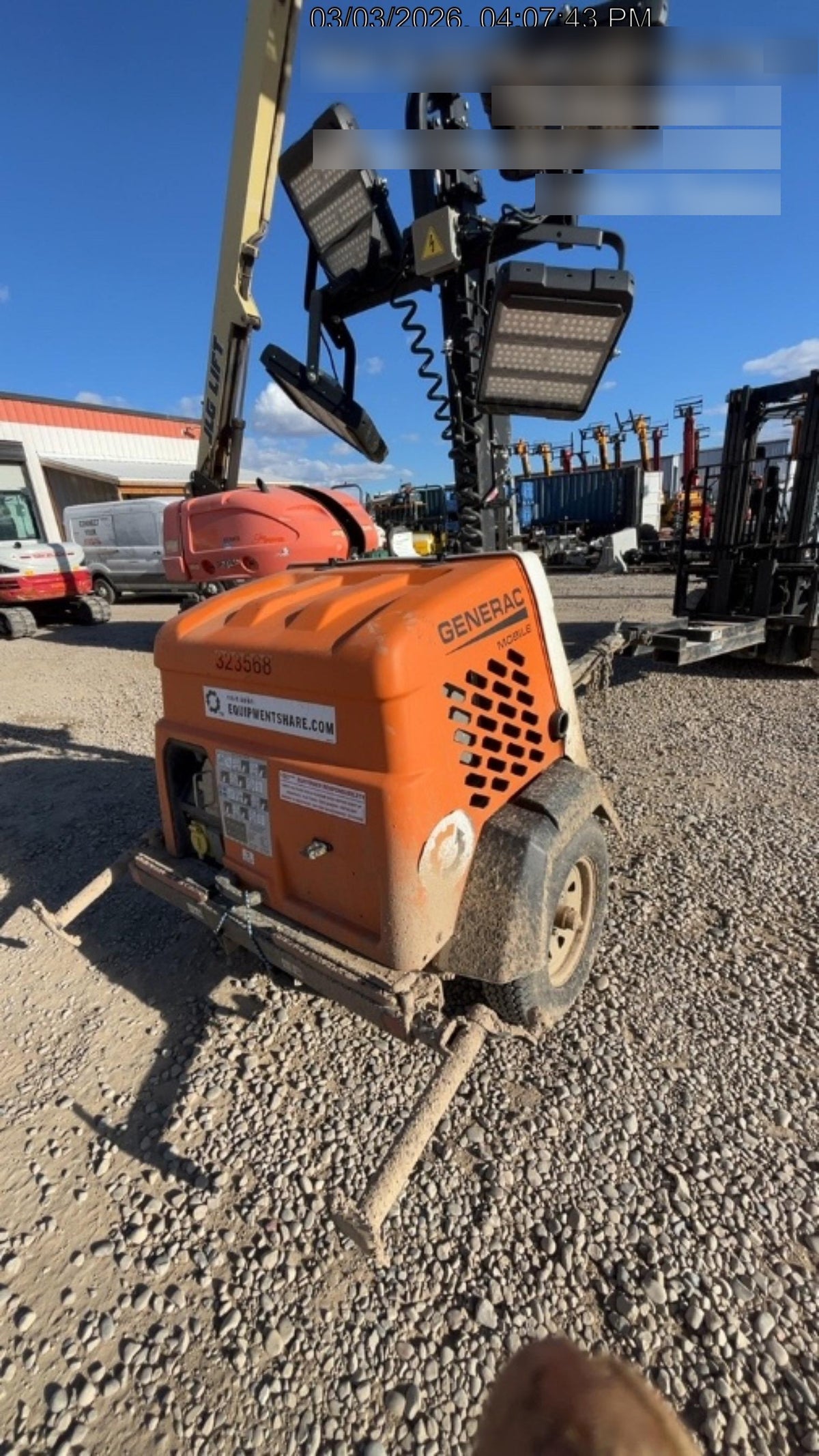 2023 Generac MLT2 Diesel, Flex Switch 120V Input, Powerzone Controller, (4) 320W LED Lights, 4kW Generator, 39.9 Gal Fuel Tank, 2" Ball, T3