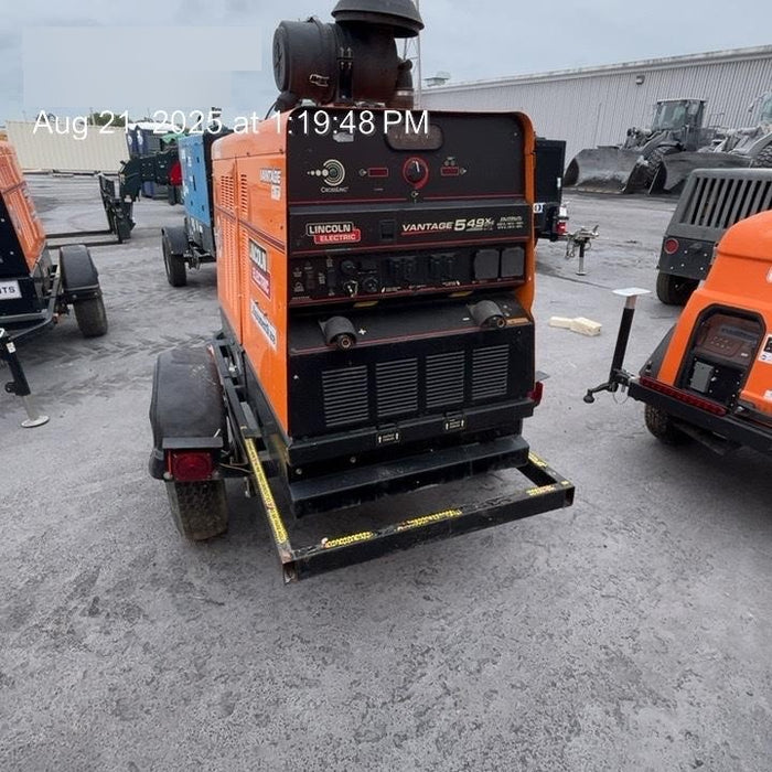 2021 Lincoln Electric Vantage 549X Ready Pak 3, ORANGE (includes trailer, cable rack, fender light kit)