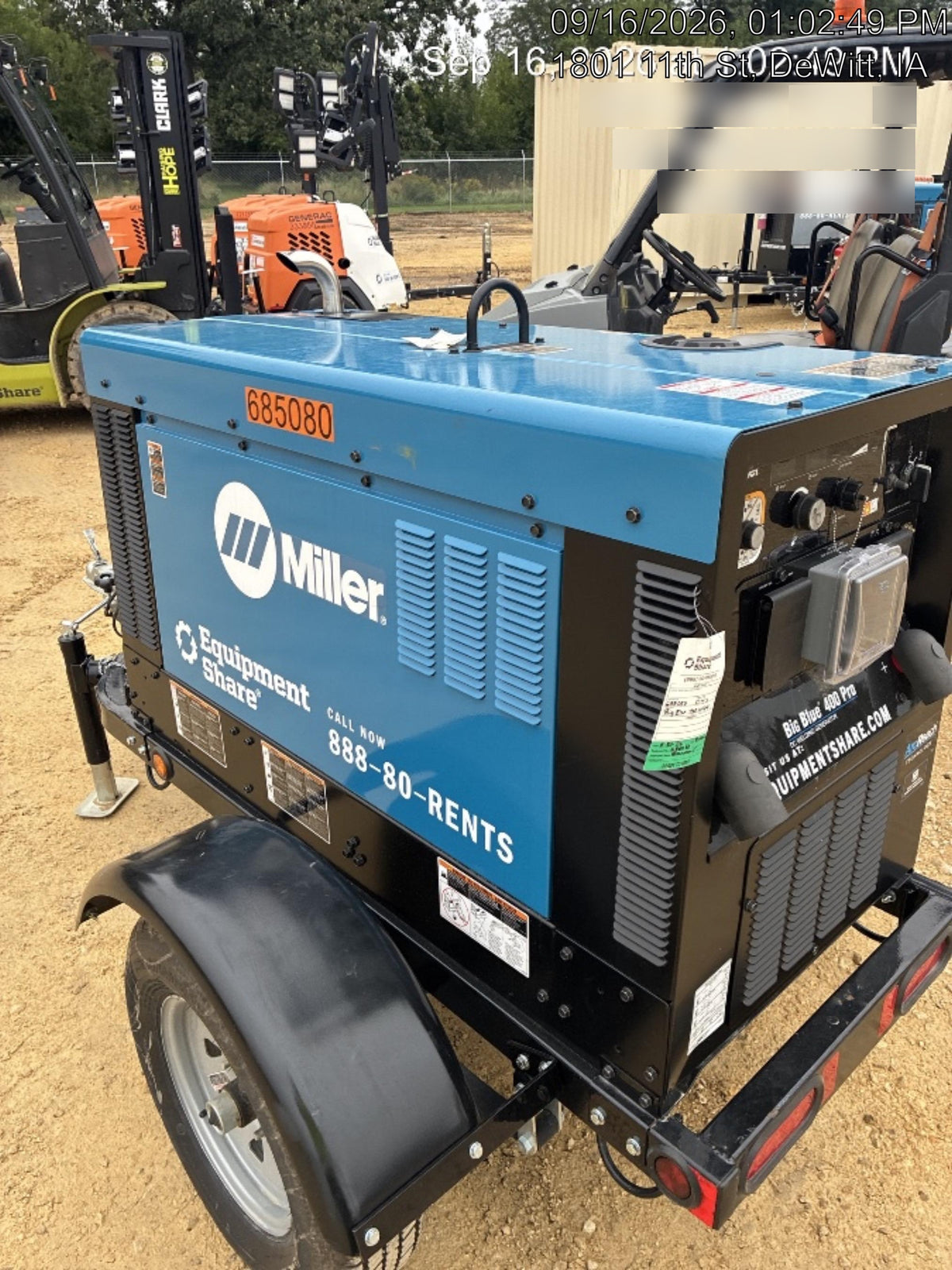 2026 MILLER ELECTRIC BIG BLUE 400