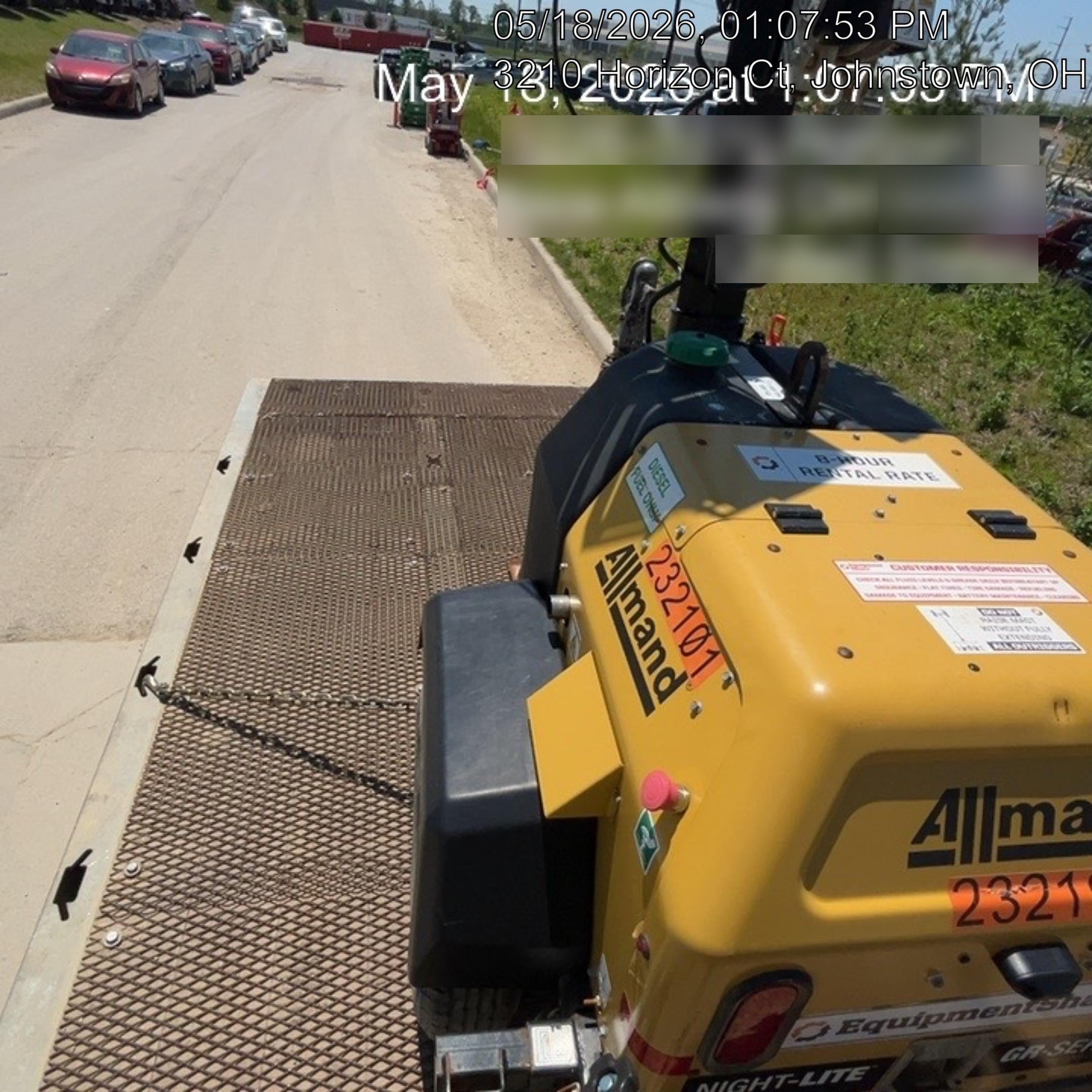 2022 Allmand NLV3GR (4) LED Light Fixture 350W, 23' Vertical Mast, 3kW Prime, Towable, Deep Sea L401, Leveling Jacks, Yanmar T4F 5.8hp