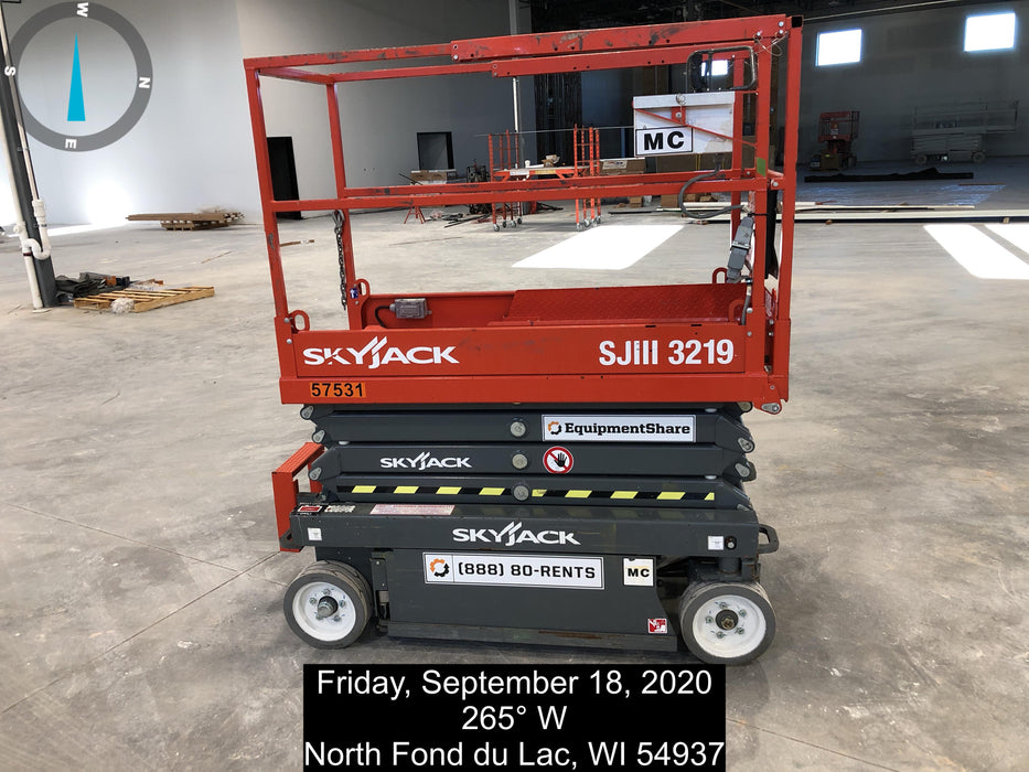 2016 Skyjack SJIII-3219 Standard Rental Specs