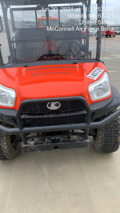 2021 Kubota RTV-X1140W-H Plastic Canopy, Windshield Acrylic Clear, LED Strobe Light, Wire Harness Kit, Back up Alarm
