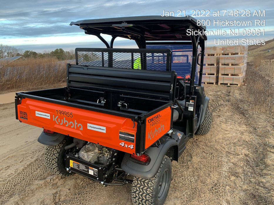 2022 Kubota RTV-X1140W-H Plastic Canopy, Windshield Acrylic Clear, LED Strobe Light, Wire Harness Kit, Back up Alarm