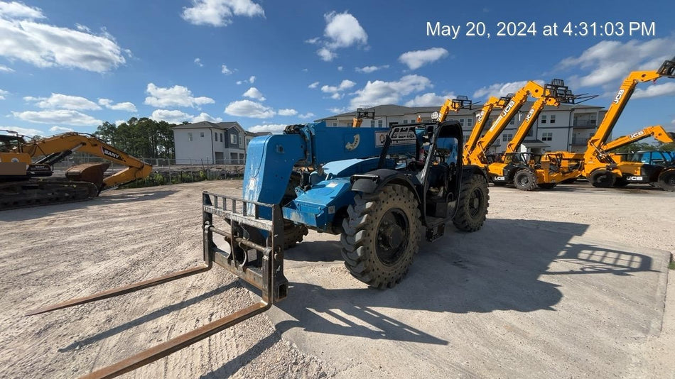 2018 Genie GTH-844 Genie GTH-844 w/ROPS, Work Lights, Solid Tires, RH Cab Mesh, Beacon, 60" Carriage and Forks