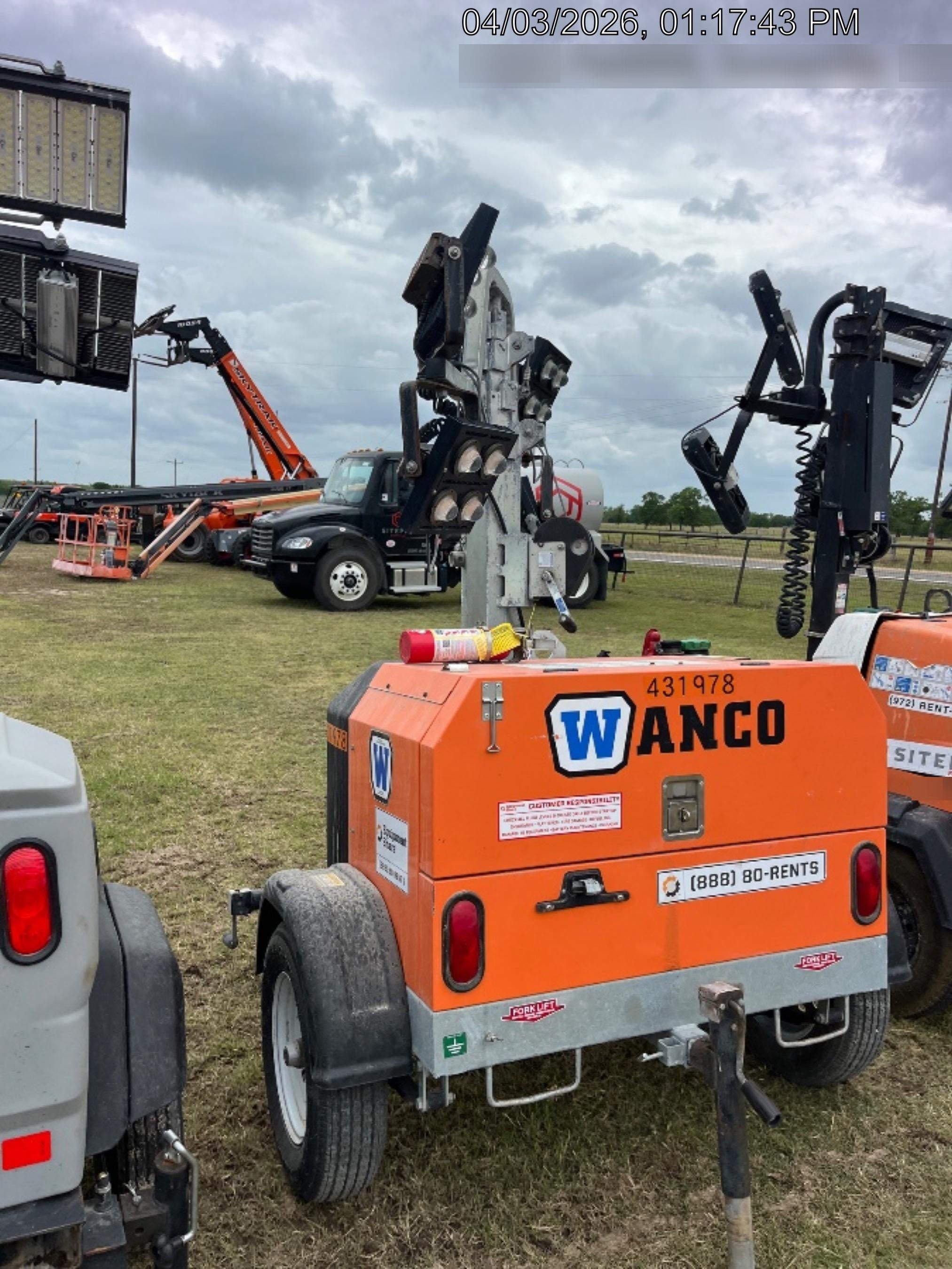 2024 Wanco WLTT-4MM4K Diesel, Deep Sea Controller, Shore Power Plug, Auto Start, (4) 350W LED Floodlights, 4kW Generator, 60 Gal Fuel Tank, 2" Ball, T3