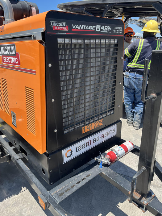 2021 Lincoln Electric Vantage 549X Ready Pak 3, ORANGE (includes trailer, cable rack, fender light kit)