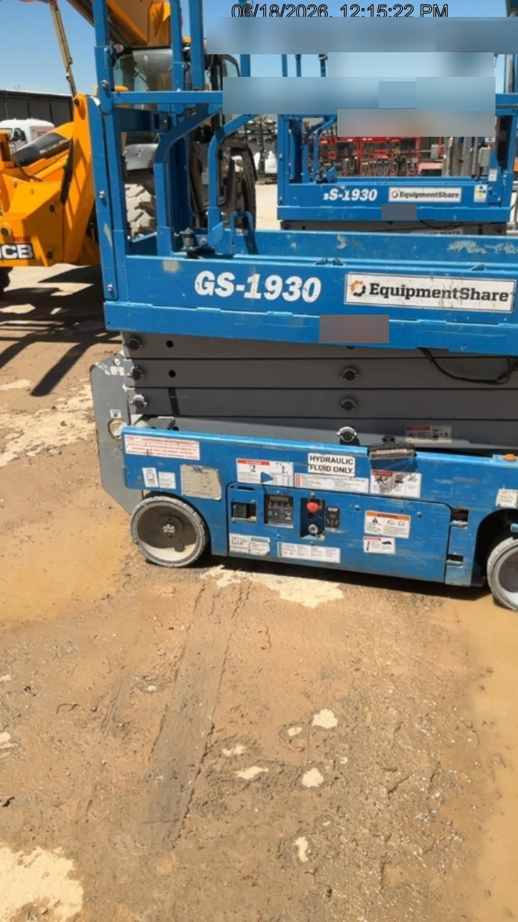 2020 Genie GS-1930 Solid Non Marking Tires, Beacon, Folding rails with half height swing gate