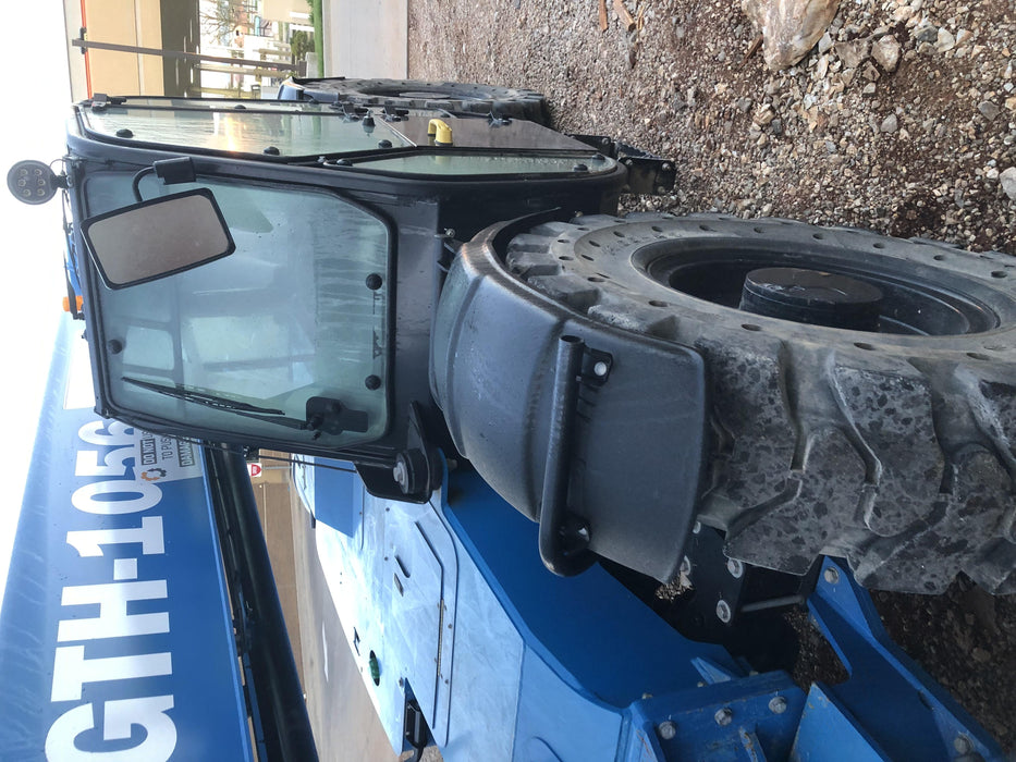 2019 Genie GTH-1056 Cab/Heat/AC, FF Tires, LED Work Lights, Beacon 60" QA Carriage, 60" Forks