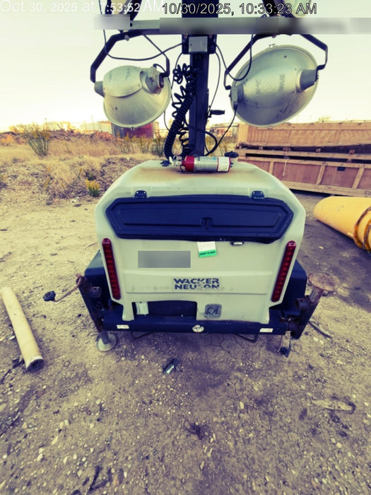 2018 Wacker Neuson LTV6L-MH Wacker Neuson LTV6L Mobile Light Tower w/Fuel Level Sensor Installed