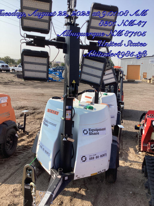 2023 Generac MLT2 Diesel, Flex Switch 120V Input, Powerzone Controller, (4) 320W LED Lights, 4kW Generator, 39.9 Gal Fuel Tank, 2" Ball, T3