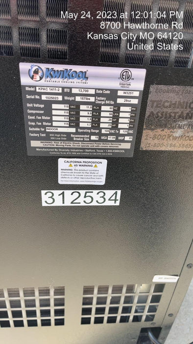2023 KWIKOOL KPAC1411-2